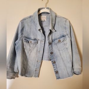 Torrid Denim Crop Jacket Size 1 (14-16)